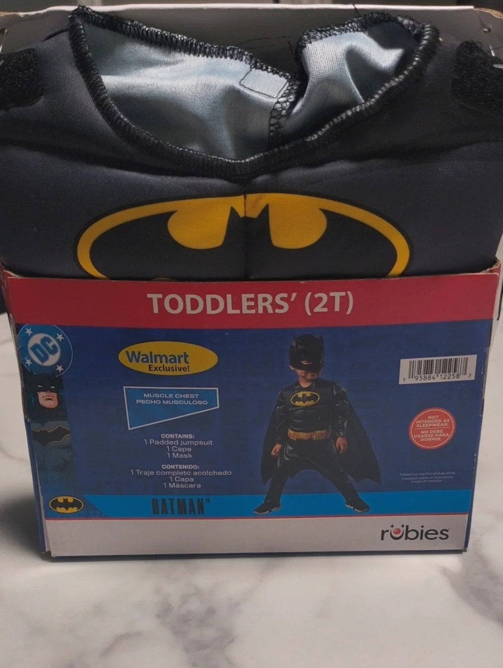 Robes Batman Toddlers' Black & Yellow Costume (2T)